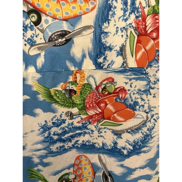 Pacific Legend Hawaiian Shirt Mens Size L Made In Hawaii Cotton Blue Water - Picture 7 of 14